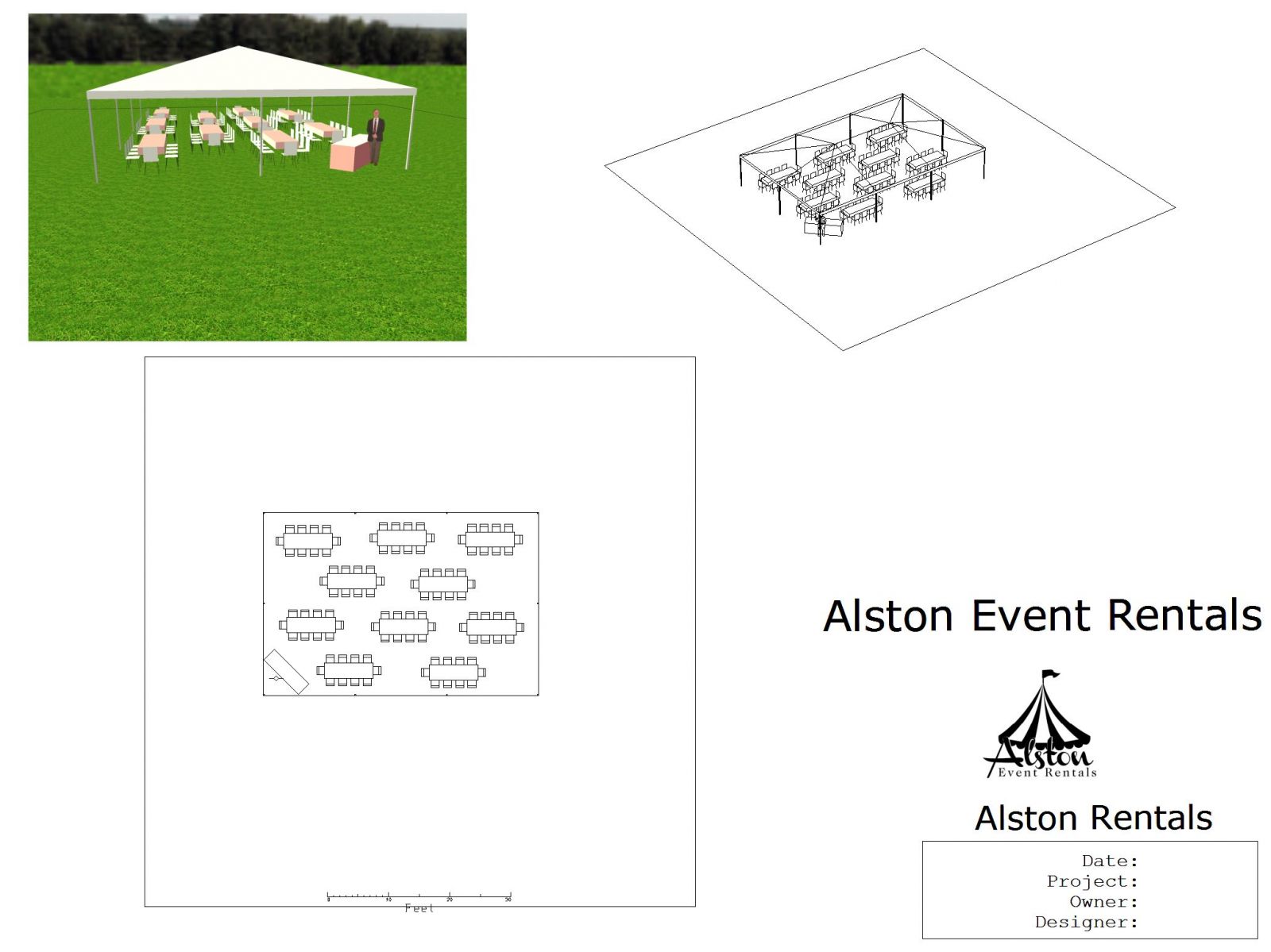 30x45 tent wedding floor plan 